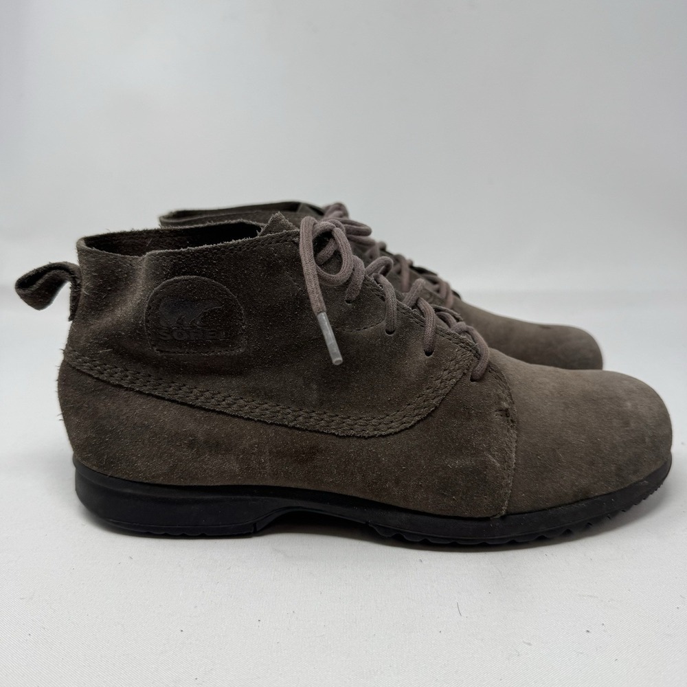 *FLAWS‎ Sorel Mens Greely Boots Chukka Brown Suede NM1981-255 US 10